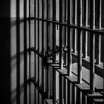 Rusty prison cell bars