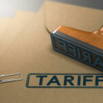 Tariff Bombshell — Truck Industry REELING Folders with the word tariff stamped