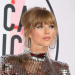 Taylor Swift in reflective outfit