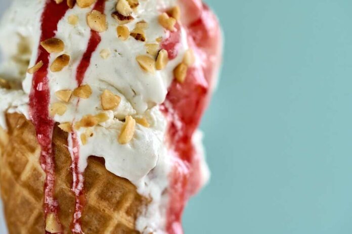 Close-up of an ice cream cone
