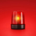 VIDEO: Epstein Island Trip Explodes at Cabinet Hearing Red emergency light on red background