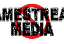 Lamestream Media text with a red prohibition symbol