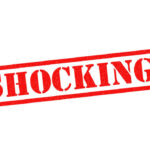 Red text stating the word shocking