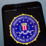 FBI logo displayed on a smartphone screen
