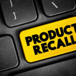 Product recall key on computer keyboard