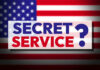 Secret Service Agent SHOOTS Himself Secret Service text over American flag background.