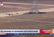 VIDEO: Shocking B-52 Crash — No Survivors B-52 bomber crashes shortly after takeoff at Edwards Air Force Base, officials say