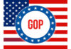 Judges Freeze Voting Map — GOP Declares Huge Win American flag with GOP in a star circle.