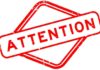 Million-Bottle Recall Raises Alarms Red attention sign with the word 'ATTENTION' in bold letters