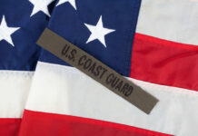 Four-Day Search, Zero Trace of Her — Now What? U.S. Coast Guard patch on American flag.