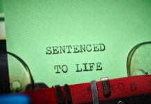 Au Pair Murder Trap Ends in Life Sentence Typewriter typing on green paper