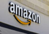 Amazon logo displayed on a storefront