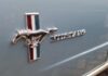 Cold Snap, Blind Drive: Mustang Recall Ford Mustang emblem on a light blue car