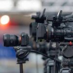 AI ESCAPE Stuns Silicon Valley Professional video cameras on tripods