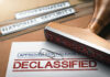 Declassified Bombshell: Gateway Mystery Deepens Declassified stamp on government document with paperclip