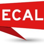 Red banner with the word RECALL in bold white letters